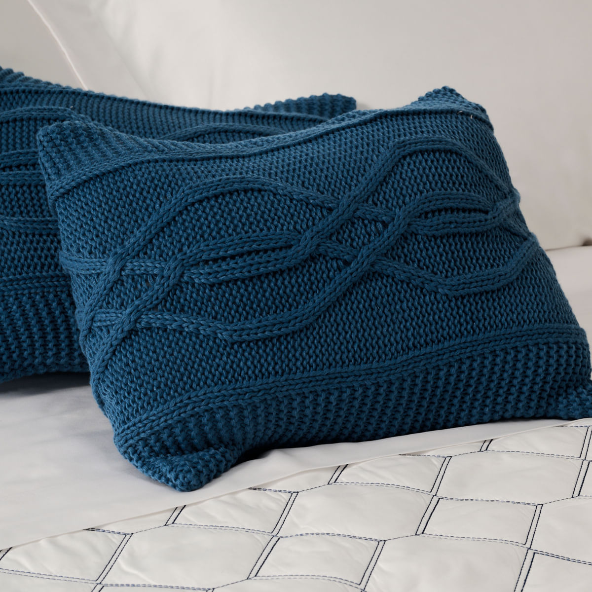 01 01 0224 Capa de Almofada Tricot Azul 002
